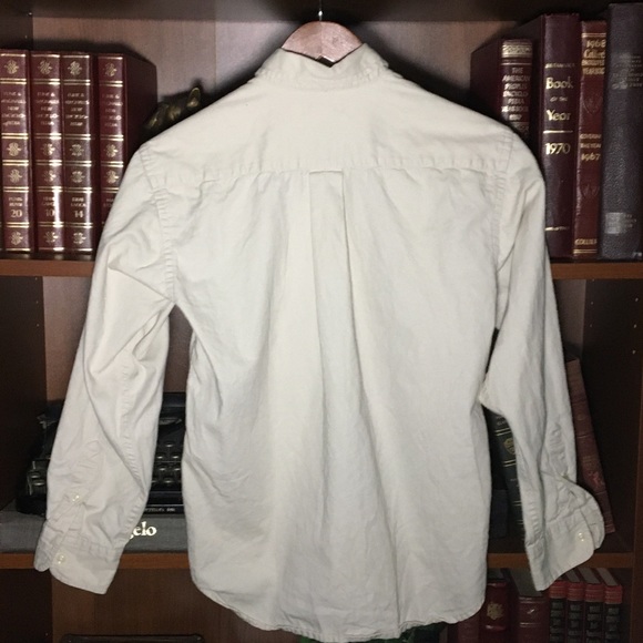 Ralph Lauren tan button down Boys (M) medium. - Picture 2 of 5